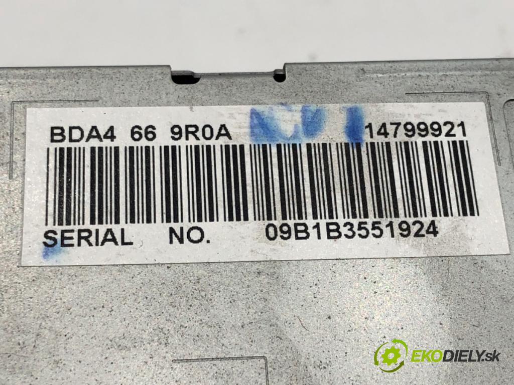 MAZDA 3 (BL) 2008 - 2014    1.6 MZR (BL14) 77 kW [105 KM] benzyna 2008 - 2014  RADIO 14799926 (Audio zariadenia)