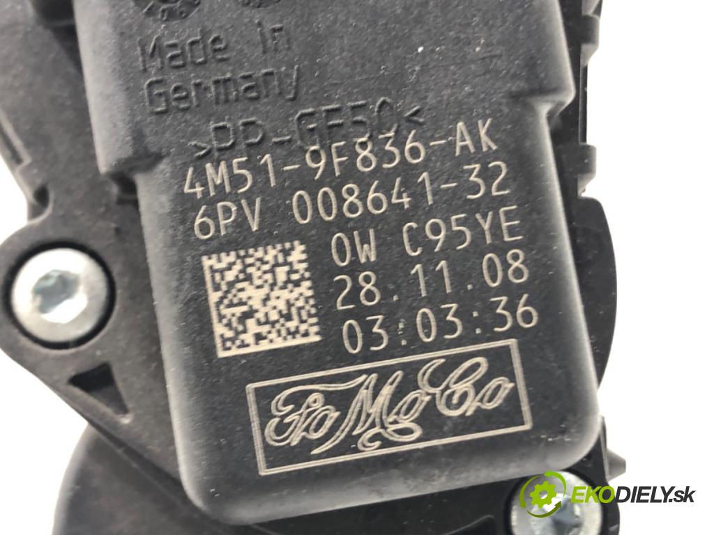 MAZDA 3 (BL) 2008 - 2014    1.6 MZR (BL14) 77 kW [105 KM] benzyna 2008 - 2014  Potenciometer plynu 4M51-9F836-AK (Pedále)