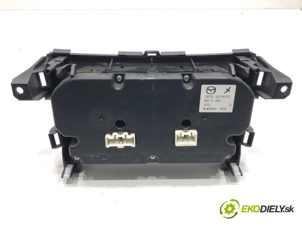 MAZDA 3 (BL) 2008 - 2014    1.6 MZR (BL14) 77 kW [105 KM] benzyna 2008 - 2014  Panel ovládania kúrenia BBP561190K (Prepínače, spínače, tlačidlá a ovládače kúrenia)