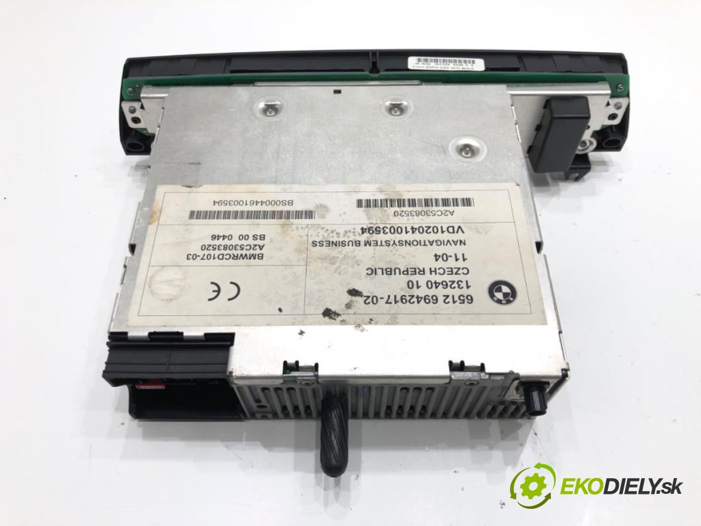 BMW X3 (E83) 2003 - 2011    2.0 d 110 kW [150 KM] olej napędowy 2004 - 2007  RADIO 6942917 (Audio zariadenia)