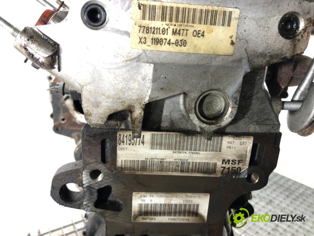 BMW X3 (E83) 2003 - 2011    2.0 d 110 kW [150 KM] olej napędowy 2004 - 2007  motor M47D20 (Motory (kompletní))