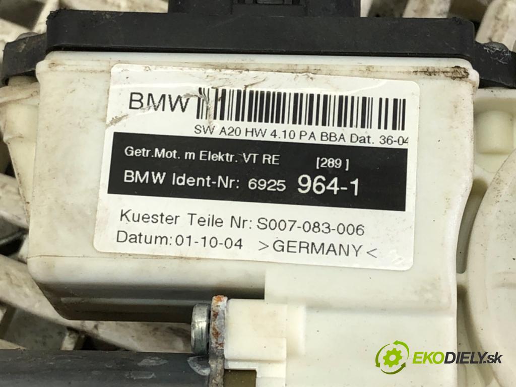 BMW X3 (E83) 2003 - 2011    2.0 d 110 kW [150 KM] olej napędowy 2004 - 2007  mechanismus okna pravý přední část 6925964