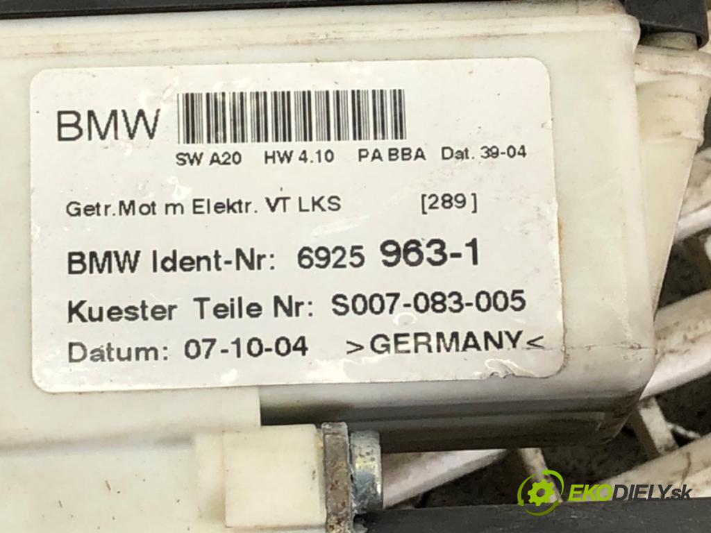 BMW X3 (E83) 2003 - 2011    2.0 d 110 kW [150 KM] olej napędowy 2004 - 2007  mechanismus okna levý přední část 6925963