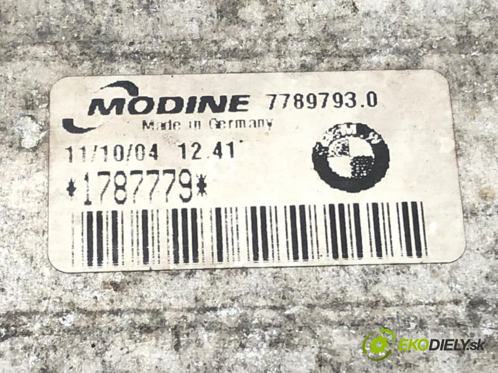 BMW X3 (E83) 2003 - 2011    2.0 d 110 kW [150 KM] olej napędowy 2004 - 2007  intercooler 7789793 (Chladiče nasávaného vzduchu (intercoolery))