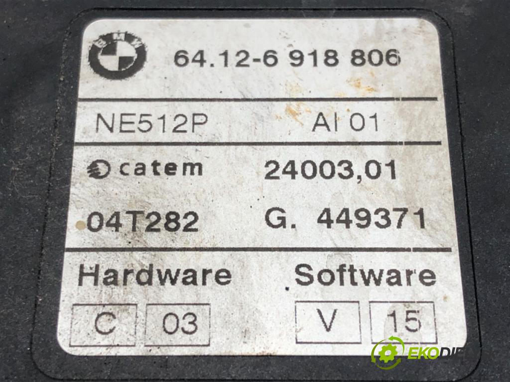 BMW X3 (E83) 2003 - 2011    2.0 d 110 kW [150 KM] olej napędowy 2004 - 2007  vody 6918806 (Ohřívání, ventilace)