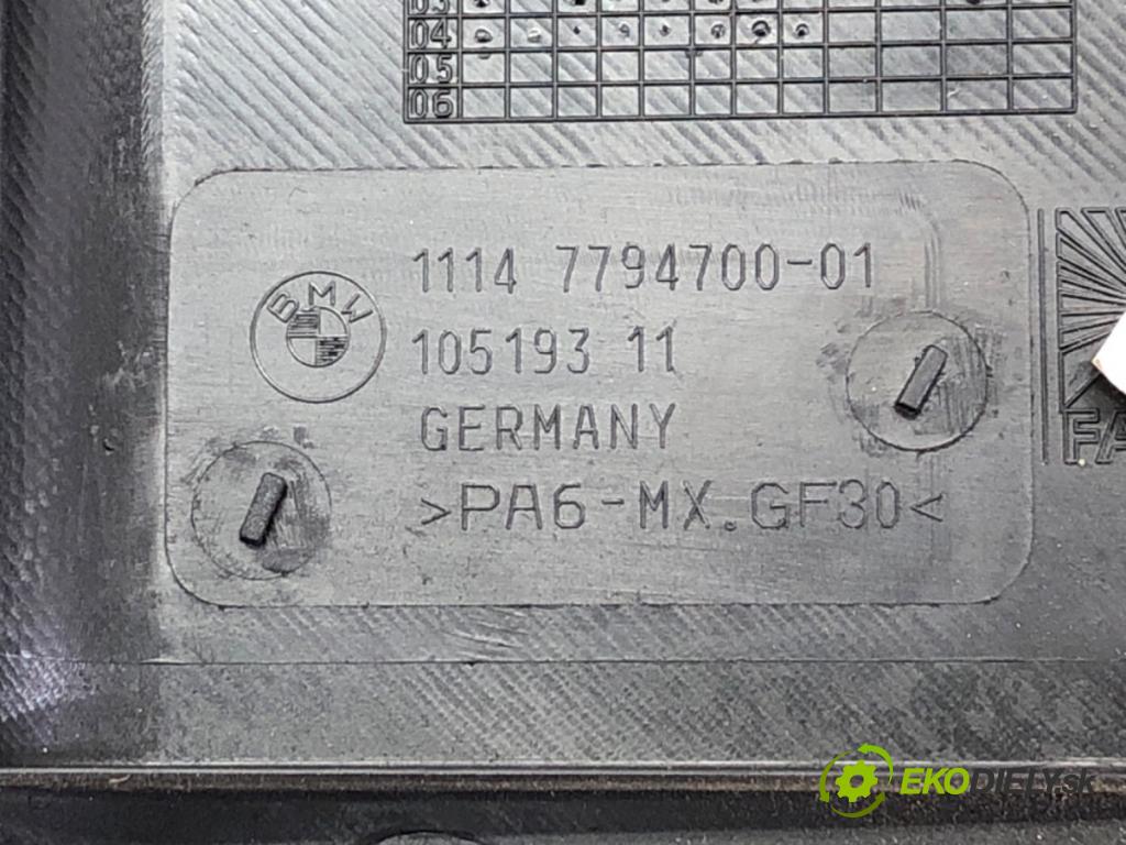 BMW X3 (E83) 2003 - 2011    2.0 d 110 kW [150 KM] olej napędowy 2004 - 2007  kryt motora 7794700 (Kryty motora)