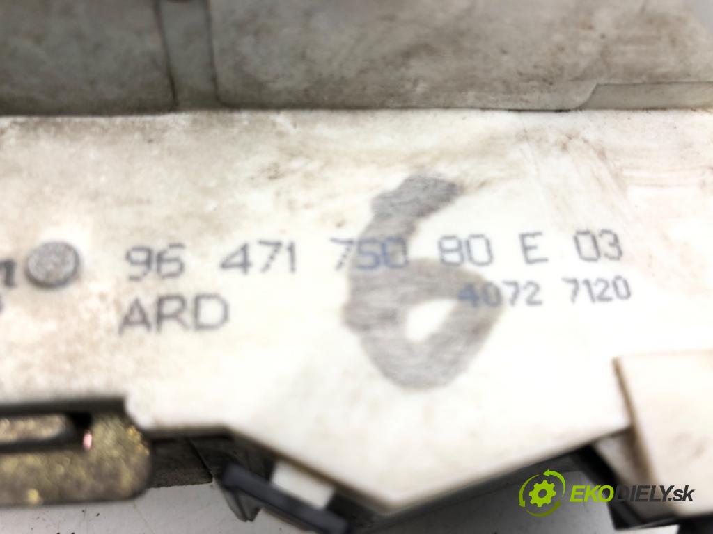 CITROEN C4 I (LC_) 2004 - 2014    1.6 HDi 80 kW [109 KM] olej napędowy 2004 - 2011  zámok dveře pravý zadní část 9647175080