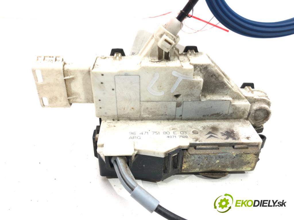 CITROEN C4 I (LC_) 2004 - 2014    1.6 HDi 80 kW [109 KM] olej napędowy 2004 - 2011  zámok dveře levý zadní část 9647175180