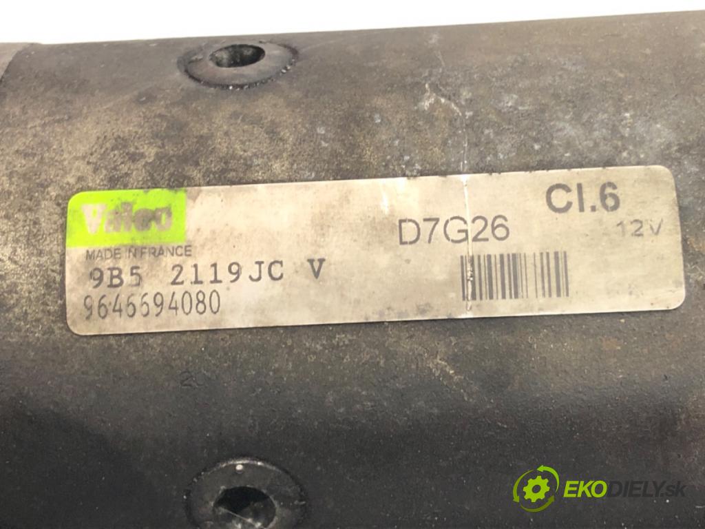 CITROEN C4 I (LC_) 2004 - 2014    1.6 HDi 80 kW [109 KM] olej napędowy 2004 - 2011  Štartér 9646694080 (Štartéry)