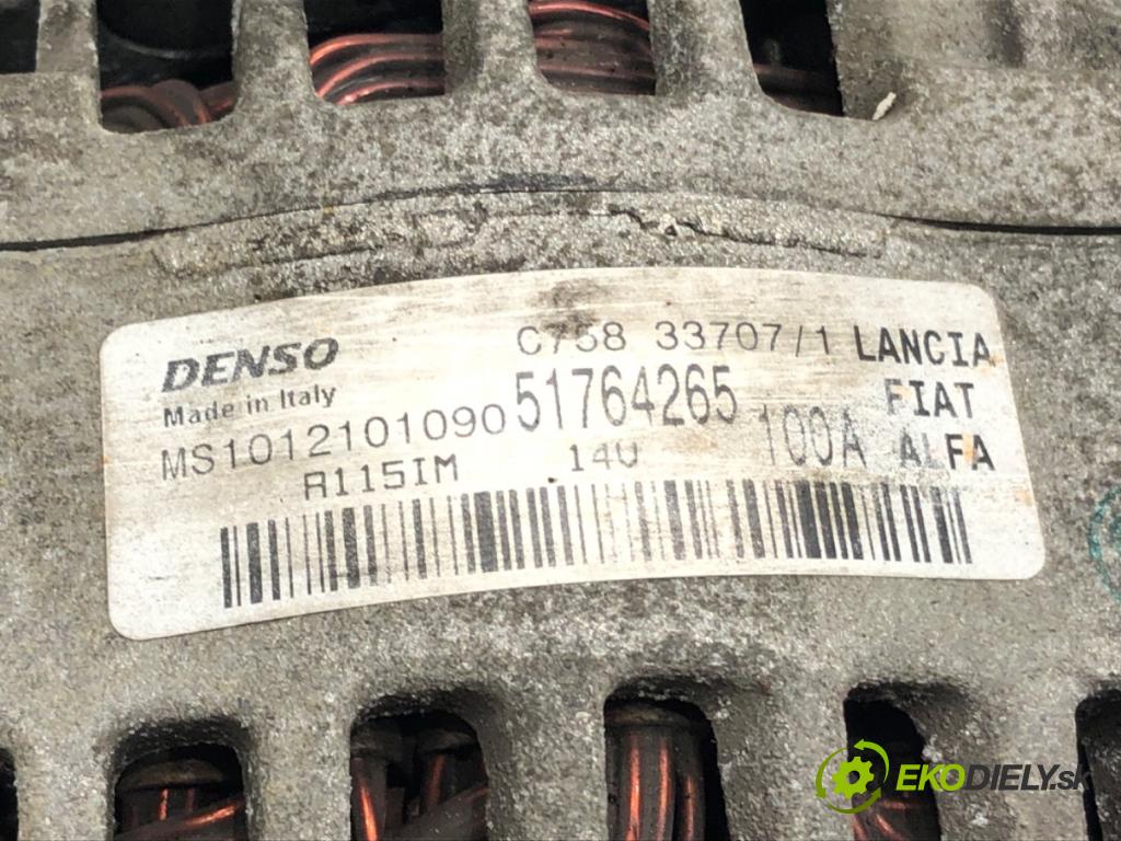 FIAT BRAVO II (198_) 2006 - 2022    1.9 D Multijet (198AXC1B) 110 kW [150 KM] olej napędowy 2007 - 2014  Alternátor 51764265 (Alternátory)