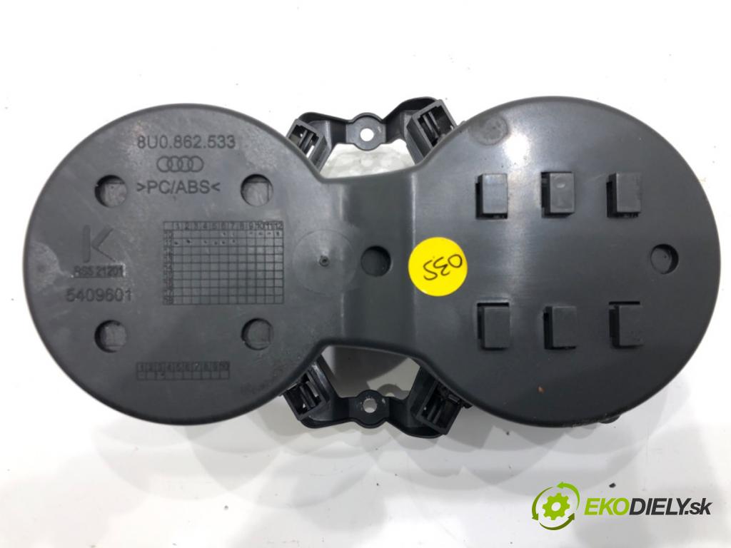 AUDI Q3 (8UB, 8UG) 2011 - 2018    2.0 TDI 130 kW [177 KM] olej napędowy 2011 - 2015  Držiak na nápoje 8U0862533 (Úchyty, držiaky na nápoje)