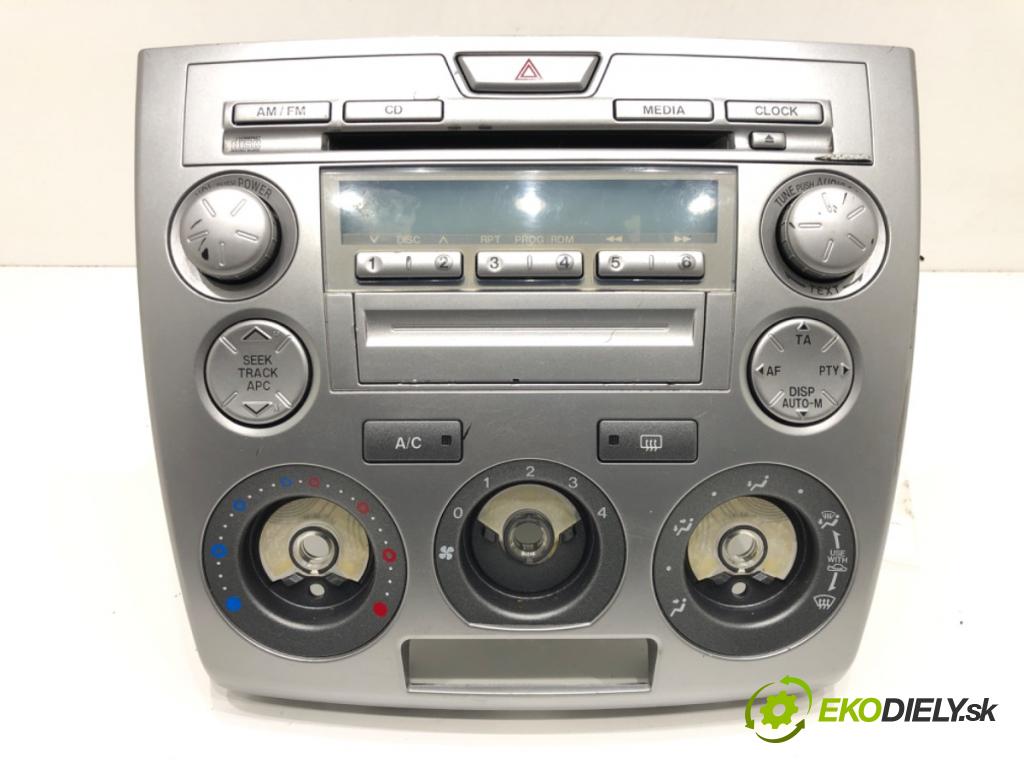 MAZDA 2 (DY) 2003 - 2007    1.4 CD 50 kW [68 KM] olej napędowy 2003 - 2007  RADIO 6M71-18K876-DA (Audio zariadenia)