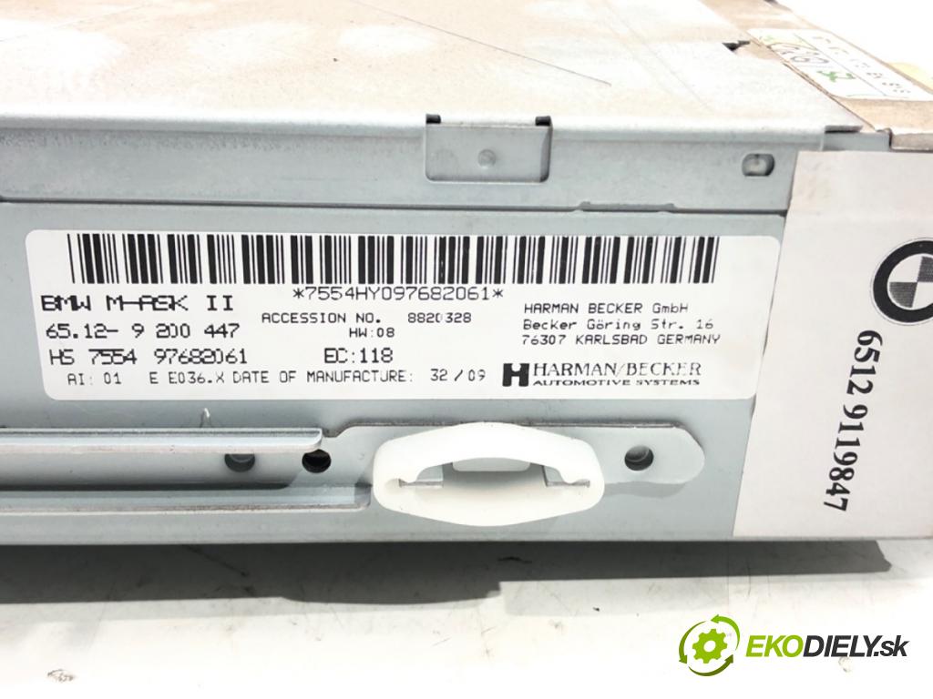 BMW 3 Touring (E91) 2004 - 2012    320 d 130 kW [177 KM] olej napędowy 2007 - 2010  RADIO Navigácia 9200447 (Audio zariadenia)