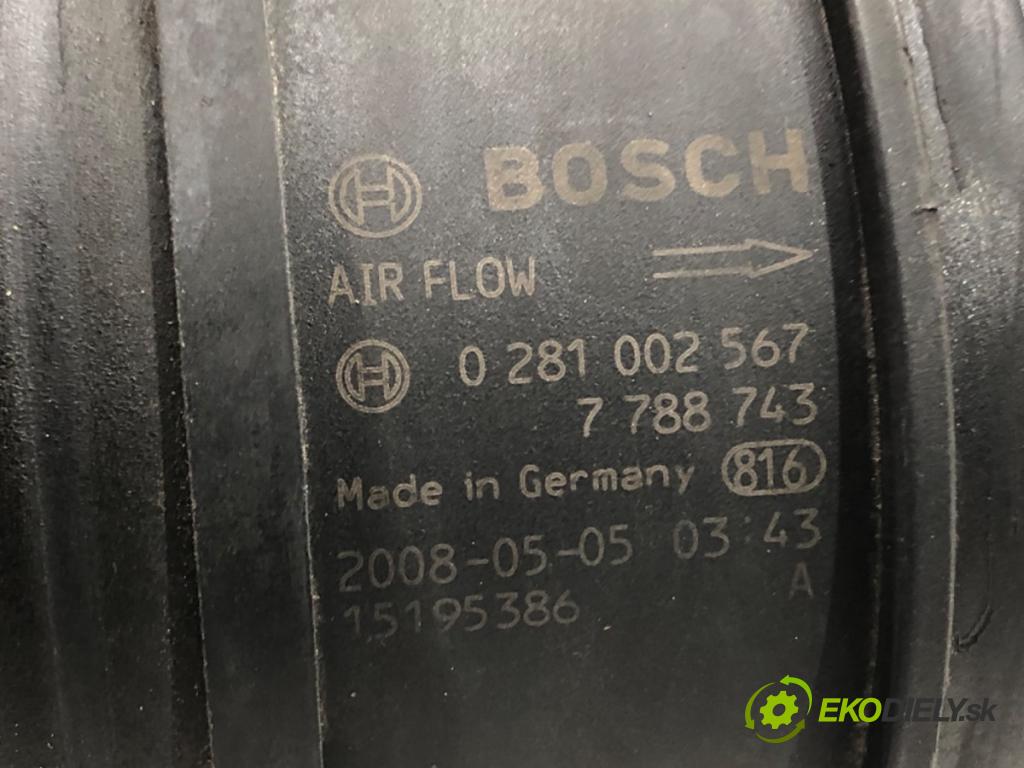 BMW 3 Touring (E91) 2004 - 2012    320 d 130 kW [177 KM] olej napędowy 2007 - 2010  Váha vzduchu 7788743 (Váhy vzduchu)