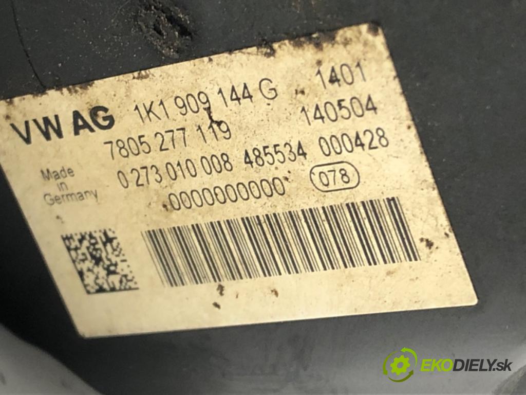 VW GOLF V (1K1) 2003 - 2010    1.9 TDI 66 kW [90 KM] olej napędowy 2004 - 2008  Pumpa servočerpadlo 1K1909144G (Servočerpadlá, pumpy riadenia)