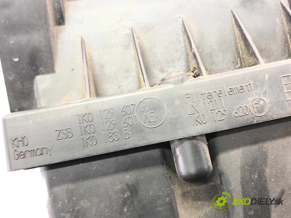 VW GOLF V (1K1) 2003 - 2010    1.9 TDI 66 kW [90 KM] olej napędowy 2004 - 2008  Obal filtra vzduchu 1K0129607R (Obaly filtrov vzduchu)