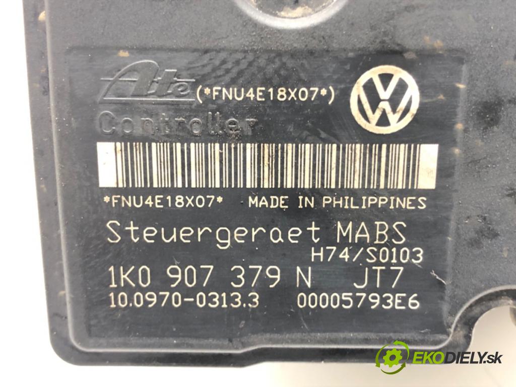 VW GOLF V (1K1) 2003 - 2010    1.9 TDI 66 kW [90 KM] olej napędowy 2004 - 2008  Pumpa ABS 1K0614117F (Pumpy ABS)