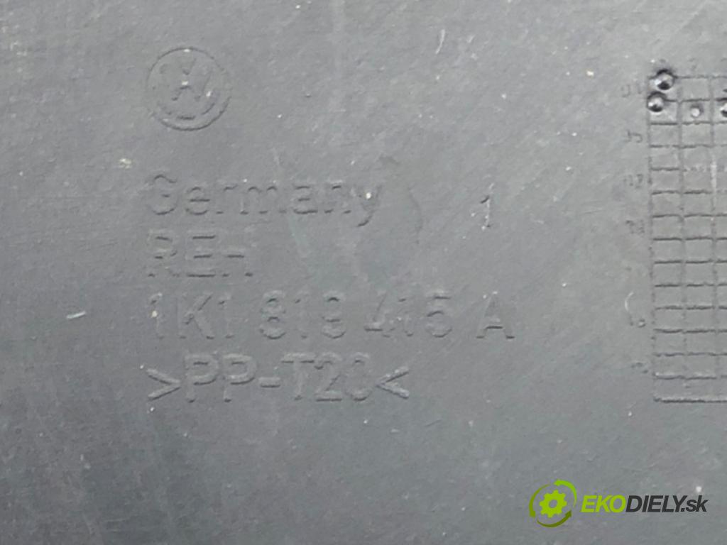 VW GOLF V (1K1) 2003 - 2010    1.9 TDI 66 kW [90 KM] olej napędowy 2004 - 2008  Torpédo, plast pod čelné okno 1K1819415A (Torpéda)