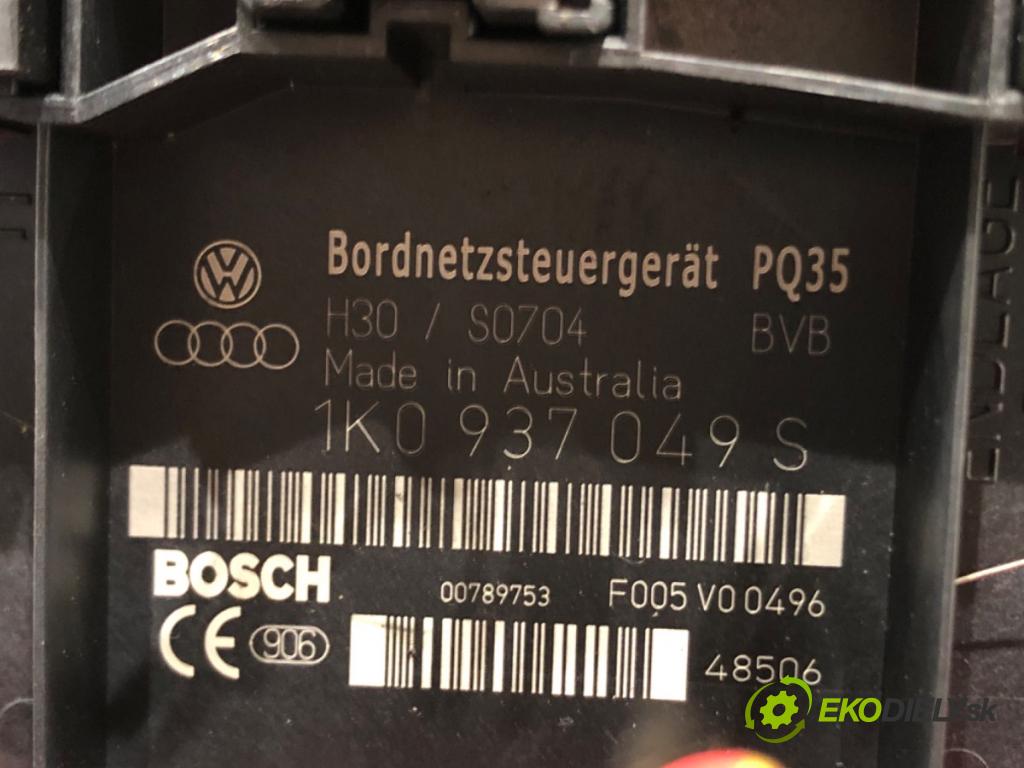 VW GOLF V (1K1) 2003 - 2010    1.9 TDI 66 kW [90 KM] olej napędowy 2004 - 2008  Modul BORDNETZ 1K0937049S (Ostatné)