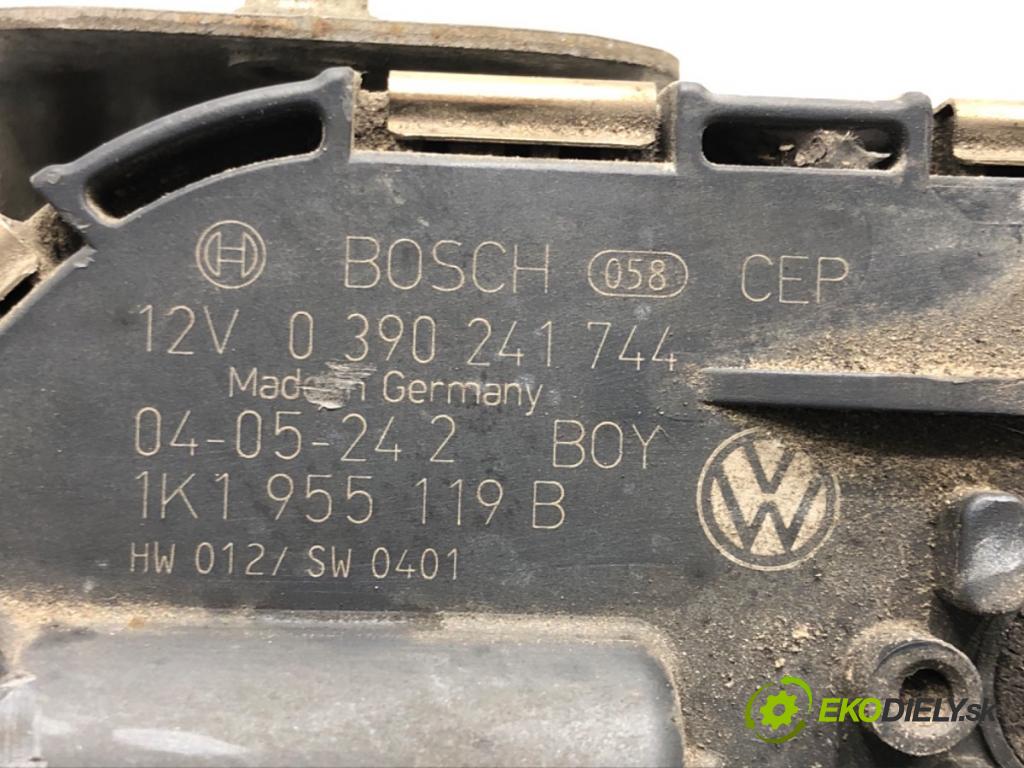 VW GOLF V (1K1) 2003 - 2010    1.9 TDI 66 kW [90 KM] olej napędowy 2004 - 2008  Mechanizmus stieračov predný 1K1955119B (Motorčeky stieračov predné)
