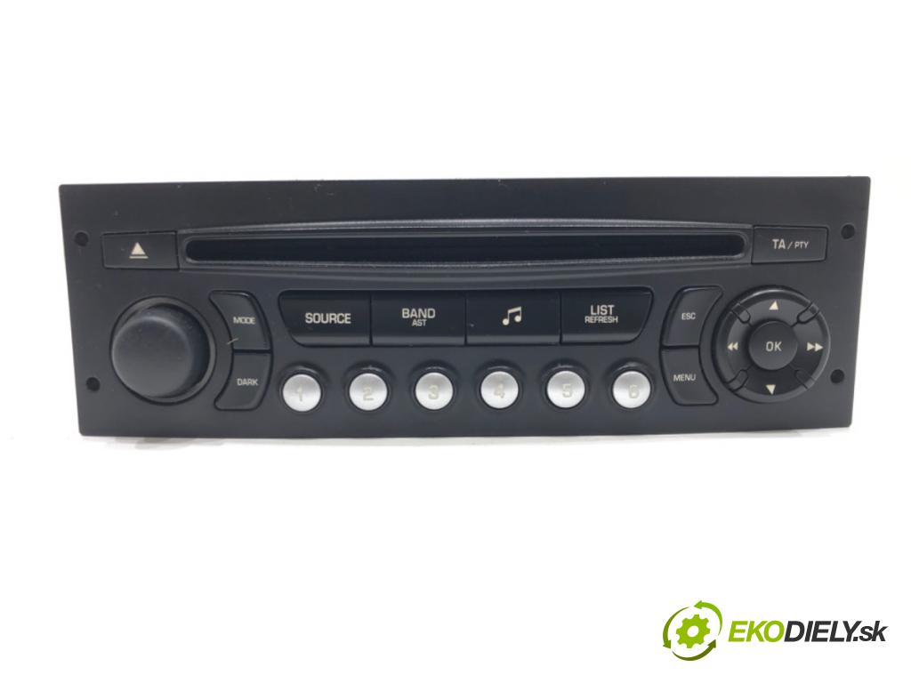 CITROEN C3 II (SC_) 2009 - 2022    1.4 54 kW [73 KM] benzyna 2009 - 2016  RADIO 96775574XT (Audio zariadenia)