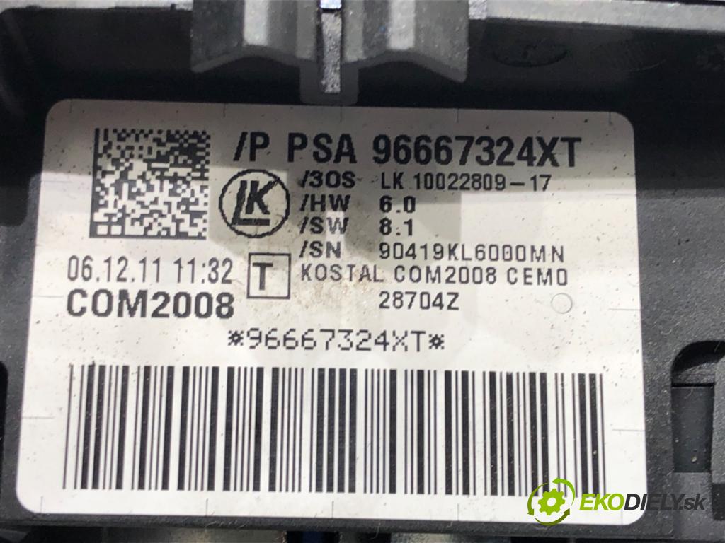 CITROEN C3 II (SC_) 2009 - 2022    1.4 54 kW [73 KM] benzyna 2009 - 2016  Prepínač kombinovaný 96667324XT (Prepínače, spínače, tlačidlá a ovládače kúrenia)