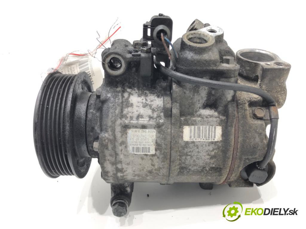 AUDI A6 C6 Avant (4F5) 2004 - 2011    3.0 TDI quattro 165 kW [225 KM] olej napędowy 2005 - 2006  kompresor klimatizace 4F0260805N (Kompresory)