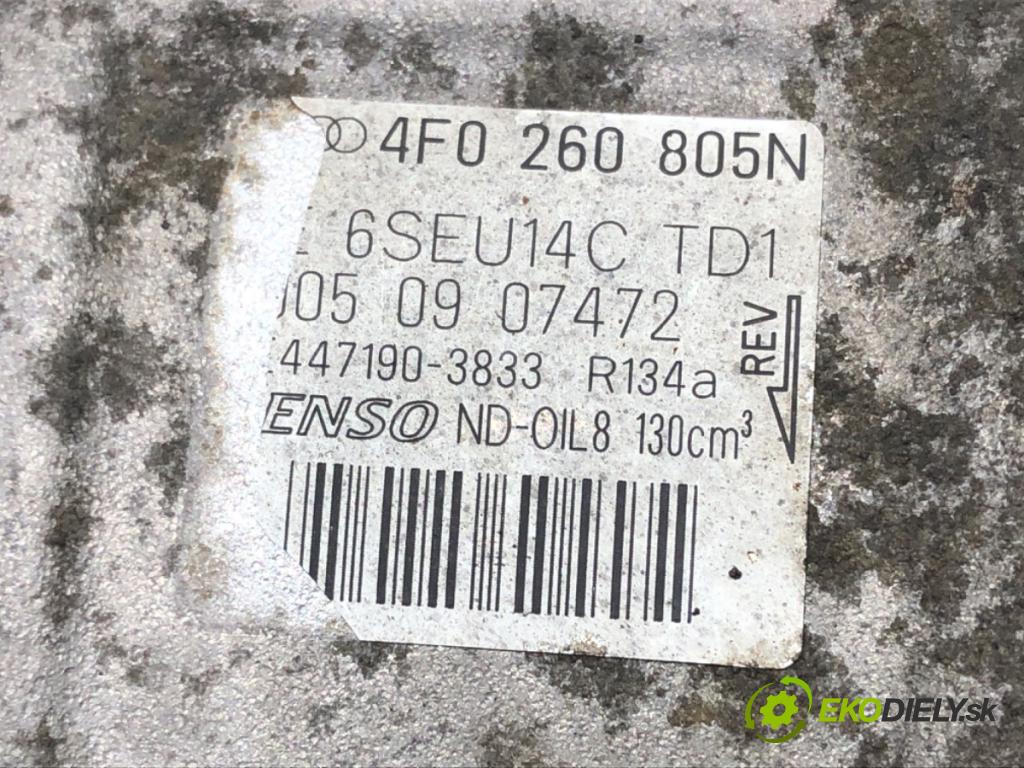 AUDI A6 C6 Avant (4F5) 2004 - 2011    3.0 TDI quattro 165 kW [225 KM] olej napędowy 2005 - 2006  kompresor klimatizace 4F0260805N (Kompresory)