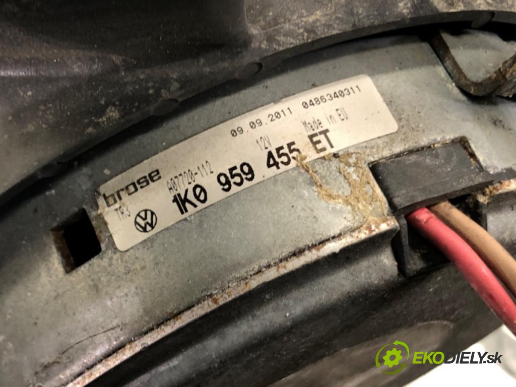 VW SCIROCCO III (137, 138) 2008 - 2017    2.0 TDI 125 kW [170 KM] olej napędowy 2009 - 2017  Ventilátor klimatizácie 1K0959455ET (Ventilátory chladičov klimatizácie)