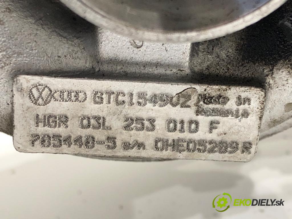 VW SCIROCCO III (137, 138) 2008 - 2017    2.0 TDI 125 kW [170 KM] olej napędowy 2009 - 2017  turbo 03L253010F (Turbodúchadla (kompletní))