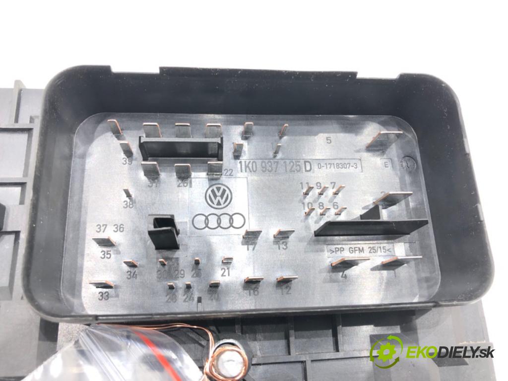 VW SCIROCCO III (137, 138) 2008 - 2017    2.0 TDI 125 kW [170 KM] olej napędowy 2009 - 2017  skříňka poistková 1K0937125D (Pojistkové skříňky)