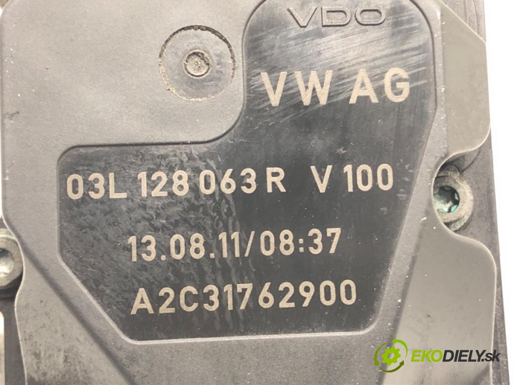 VW SCIROCCO III (137, 138) 2008 - 2017    2.0 TDI 125 kW [170 KM] olej napędowy 2009 - 2017  Škrtiaca klapka 03L128063R (Škrtiace klapky)