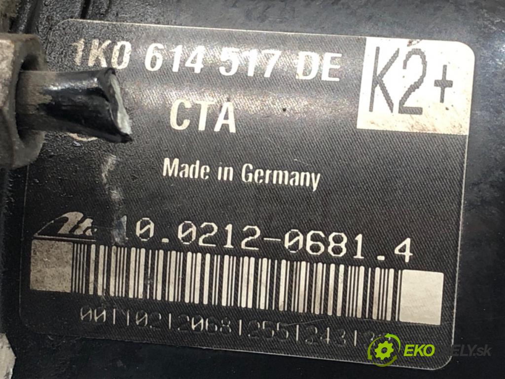 VW SCIROCCO III (137, 138) 2008 - 2017    2.0 TDI 125 kW [170 KM] olej napędowy 2009 - 2017  Pumpa ABS 1K0614517DE (Pumpy ABS)