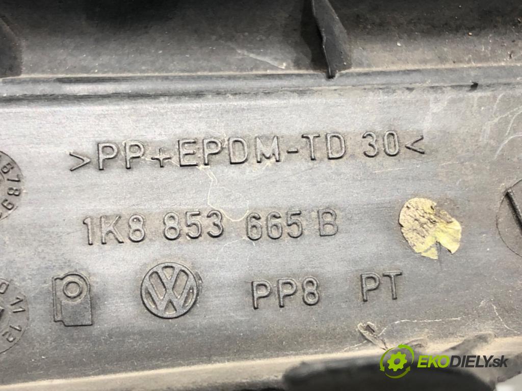 VW SCIROCCO III (137, 138) 2008 - 2017    2.0 TDI 125 kW [170 KM] olej napędowy 2009 - 2017  mří nárazníka levý přední část 1K8853665B
