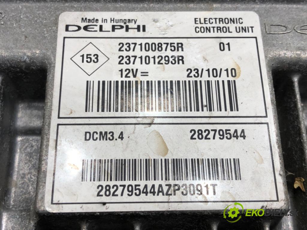RENAULT CLIO III (BR0/1, CR0/1) 2005 - 2014    1.5 dCi 55 kW [75 KM] olej napędowy 2010 - 2014  riadiaca jednotka Motor 237100875R (Riadiace jednotky)