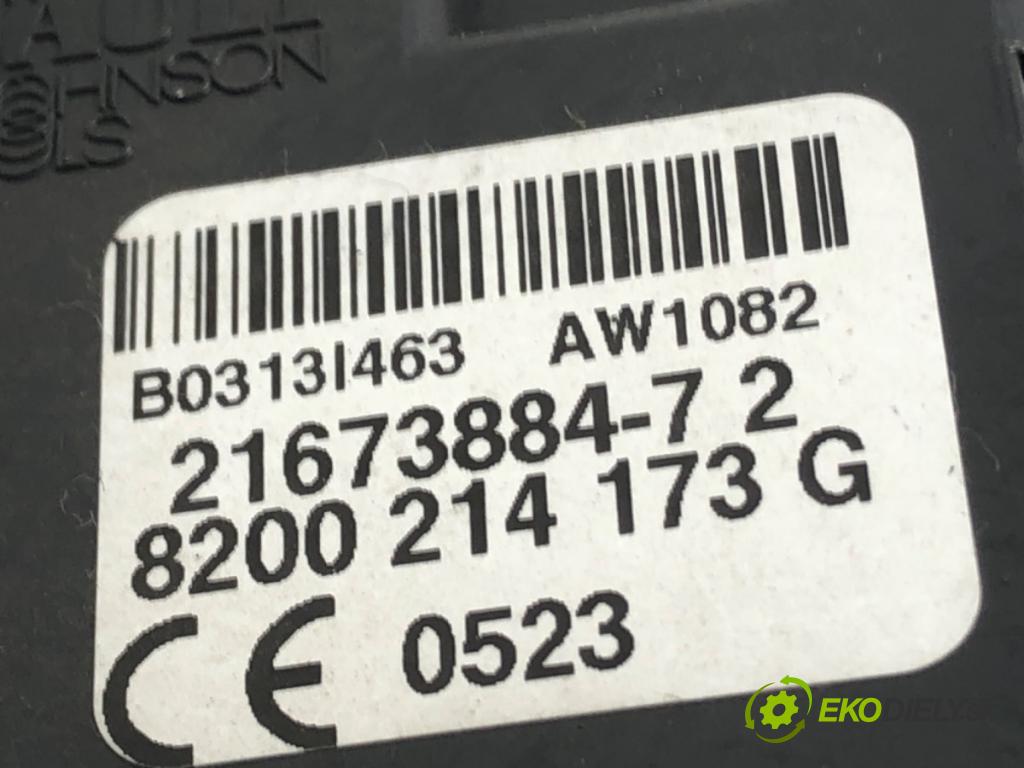 RENAULT CLIO III (BR0/1, CR0/1) 2005 - 2014    1.5 dCi 55 kW [75 KM] olej napędowy 2010 - 2014  spinačka 8200214173G (Spínacie skrinky a kľúče)