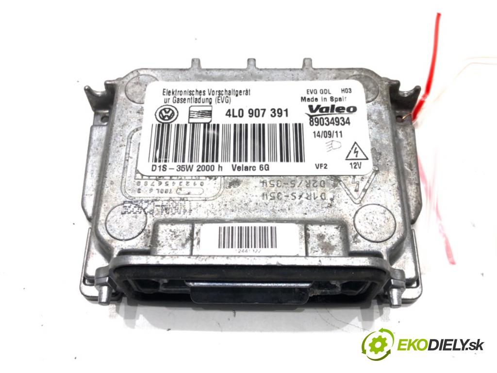 VW SCIROCCO III (137, 138) 2008 - 2017    2.0 TDI 125 kW [170 KM] olej napędowy 2009 - 2017  Menič XENON 4L0907391 (Riadiace jednotky xenónu)