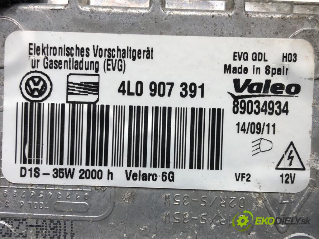 VW SCIROCCO III (137, 138) 2008 - 2017    2.0 TDI 125 kW [170 KM] olej napędowy 2009 - 2017  Menič XENON 4L0907391 (Riadiace jednotky xenónu)