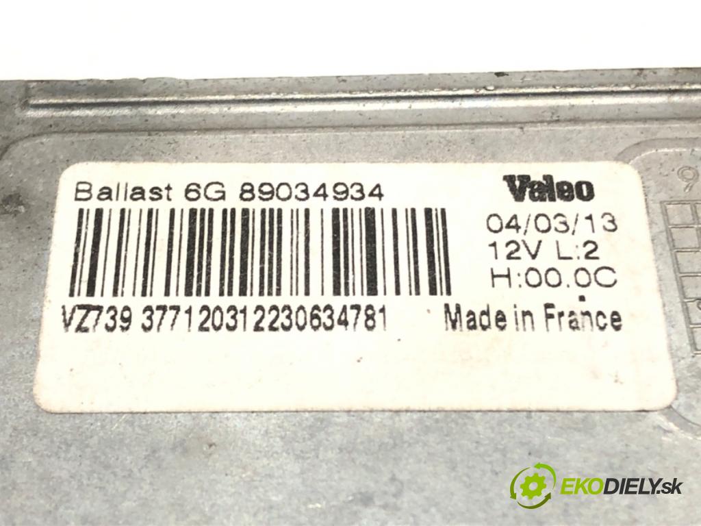 VW SCIROCCO III (137, 138) 2008 - 2017    2.0 TDI 125 kW [170 KM] olej napędowy 2009 - 2017  Menič XENON 89034934 (Riadiace jednotky xenónu)