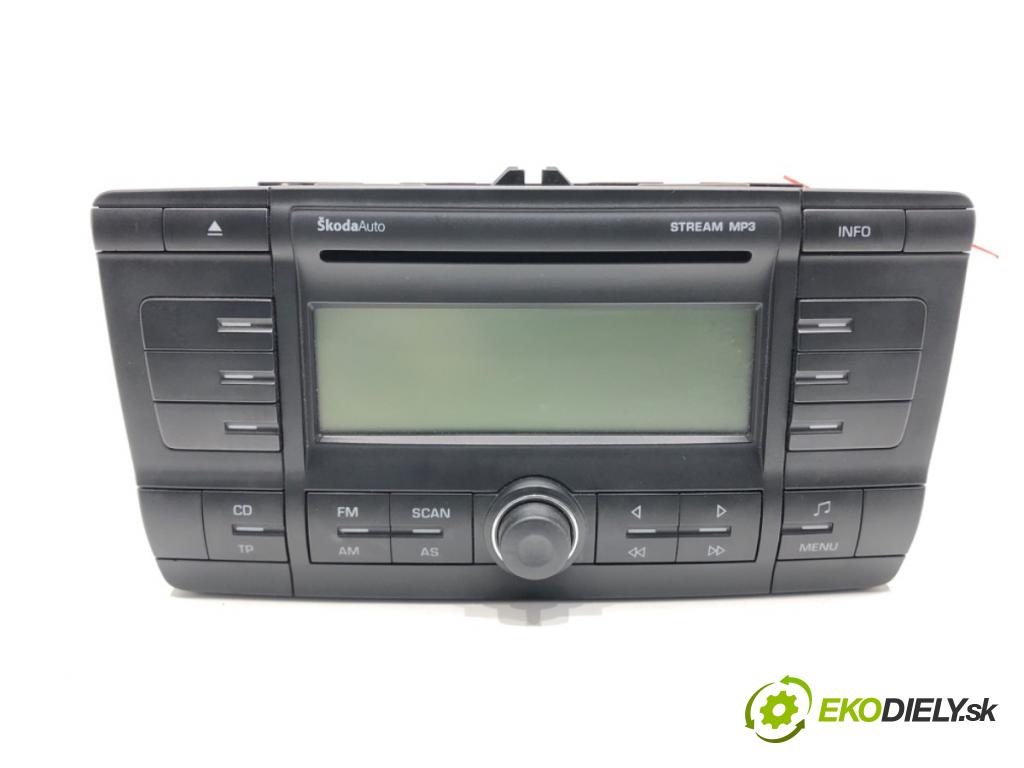 SKODA OCTAVIA II (1Z3) 2004 - 2013    1.9 TDI 77 kW [105 KM] olej napędowy 2004 - 2010  RADIO 1Z0035161C (Audio zariadenia)