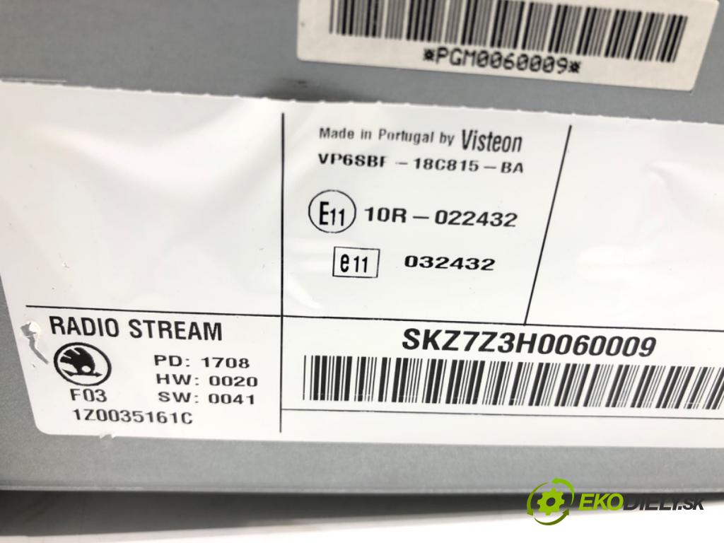 SKODA OCTAVIA II (1Z3) 2004 - 2013    1.9 TDI 77 kW [105 KM] olej napędowy 2004 - 2010  RADIO 1Z0035161C (Audio zariadenia)