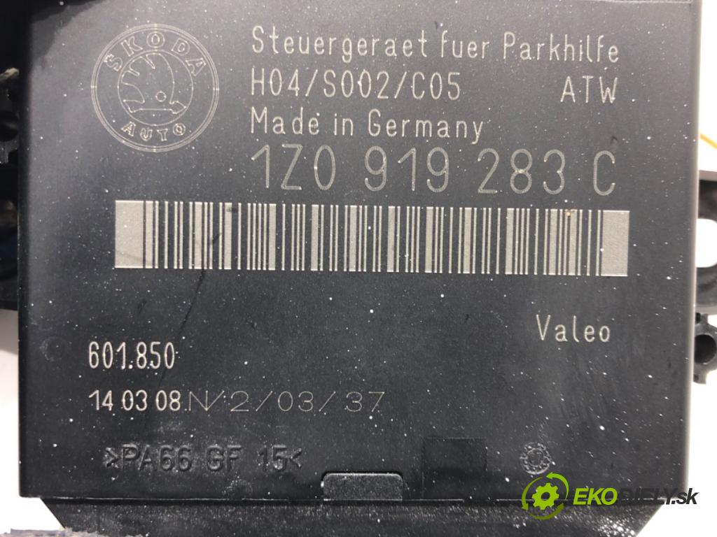 SKODA OCTAVIA II (1Z3) 2004 - 2013    1.9 TDI 77 kW [105 KM] olej napędowy 2004 - 2010  Modul PDC 1Z0919283C (Ostatné)