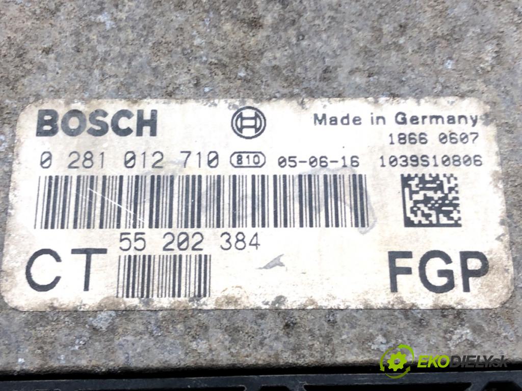 OPEL ZAFIRA B Nadwozie pełne/minivan (A05) 2005 - 2015    1.9 CDTI VAN (M75) 88 kW [120 KM] olej napędowy 2005 - 2015  riadiaca jednotka Motor 0281012710 (Riadiace jednotky)