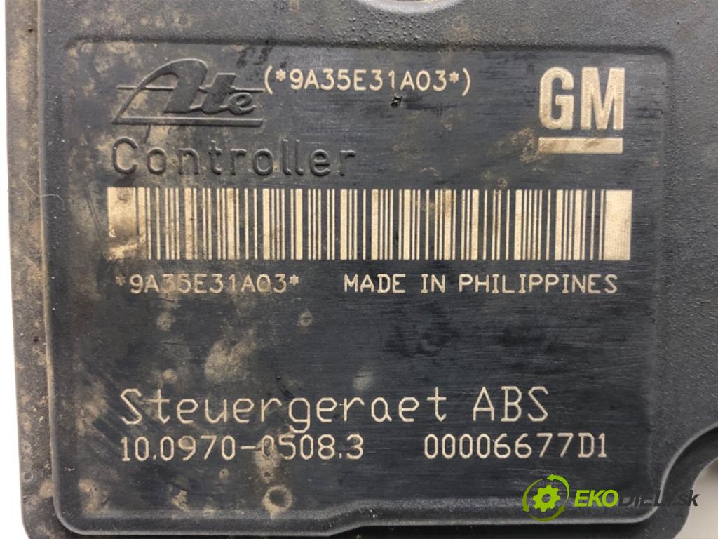 OPEL ZAFIRA B Nadwozie pełne/minivan (A05) 2005 - 2015    1.9 CDTI VAN (M75) 88 kW [120 KM] olej napędowy 2005 - 2015  Pumpa ABS 13157576 (Pumpy ABS)