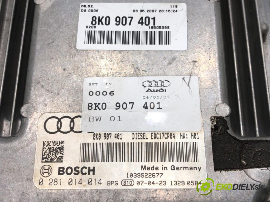 AUDI A5 (8T3) 2007 - 2017    3.0 TDI quattro 176 kW [240 KM] olej napędowy 2007 - 2012  riadiaca jednotka Motor 8K0907401 (Riadiace jednotky)