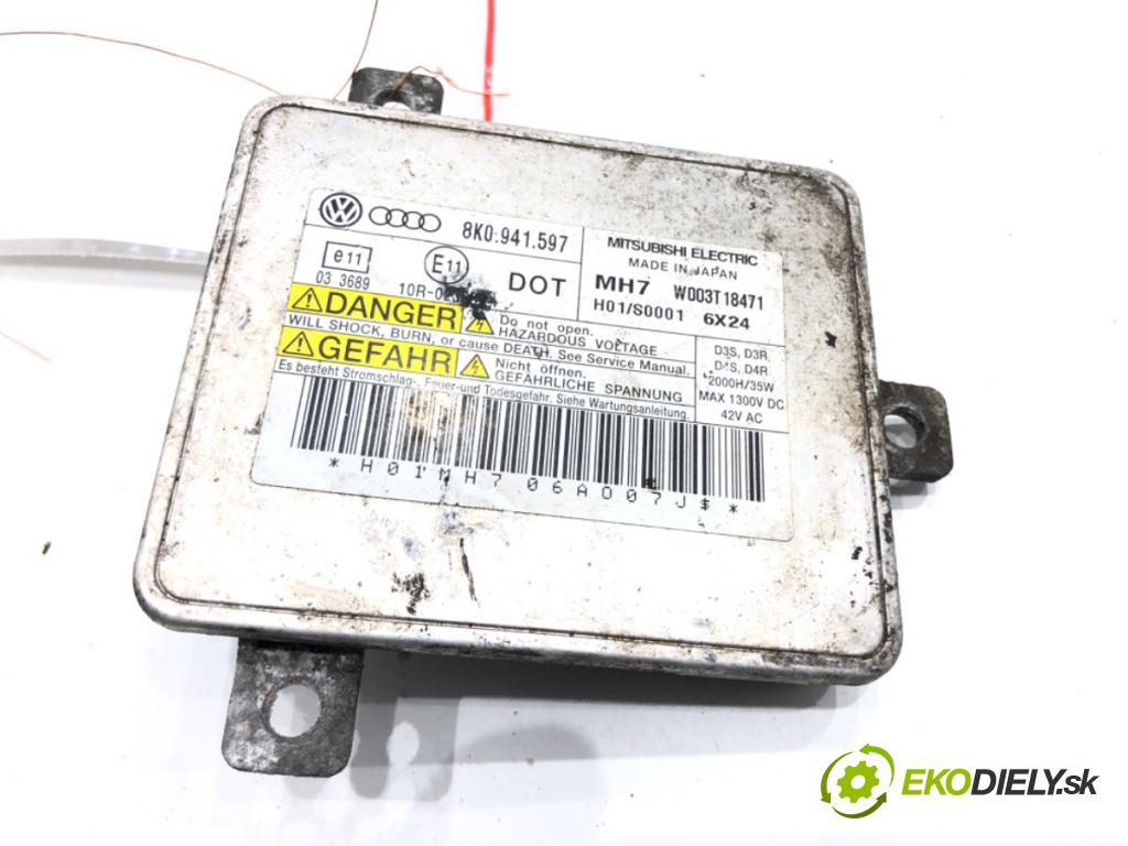 AUDI A5 (8T3) 2007 - 2017    3.0 TDI quattro 176 kW [240 KM] olej napędowy 2007 - 2012  Menič XENON 8K0941597 (Riadiace jednotky xenónu)