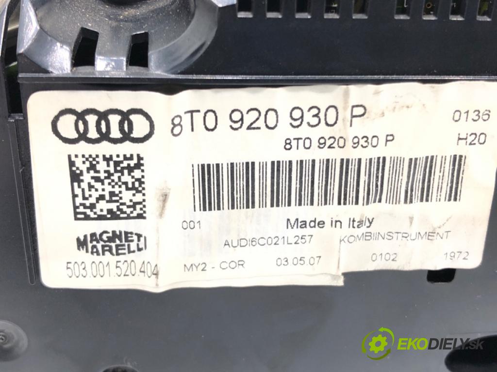 AUDI A5 (8T3) 2007 - 2017    3.0 TDI quattro 176 kW [240 KM] olej napędowy 2007 - 2012  Prístrojovka 8T0920930P (Prístrojové dosky, displeje)