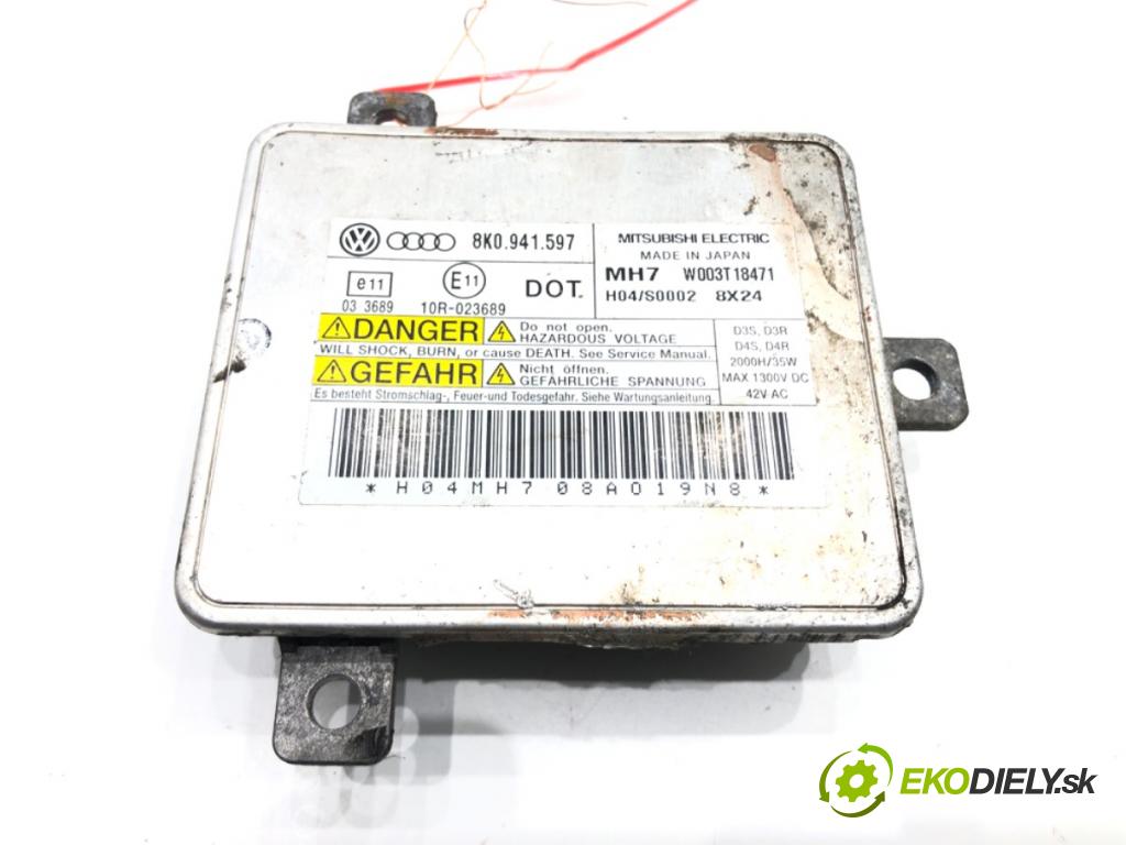 AUDI A5 (8T3) 2007 - 2017    3.0 TDI quattro 176 kW [240 KM] olej napędowy 2007 - 2012  Menič XENON 8K0941597 (Riadiace jednotky xenónu)