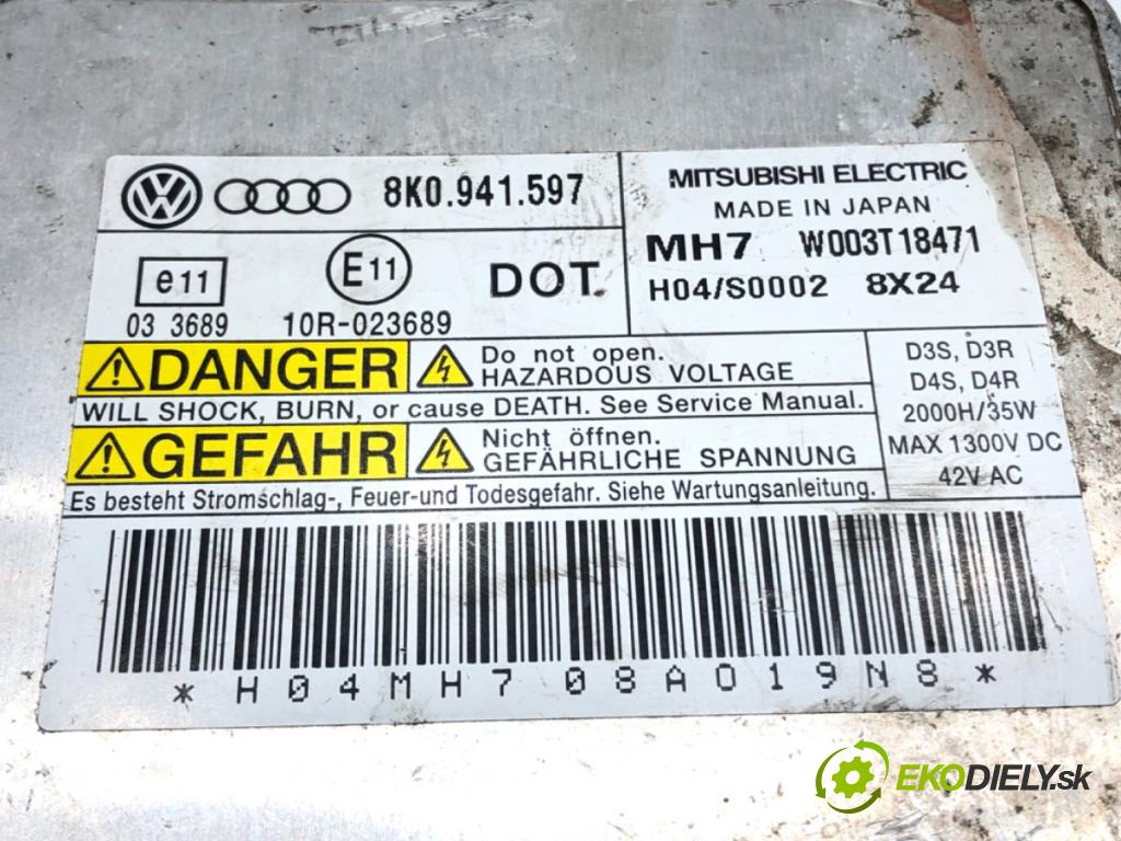 AUDI A5 (8T3) 2007 - 2017    3.0 TDI quattro 176 kW [240 KM] olej napędowy 2007 - 2012  Menič XENON 8K0941597 (Riadiace jednotky xenónu)