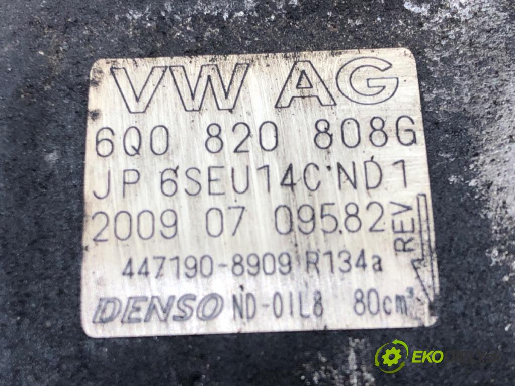 SKODA ROOMSTER (5J7) 2006 - 2015    1.2 51 kW [70 KM] benzyna 2007 - 2015  Kompresor klimatizácie 6Q0820808G (Kompresory klimatizácie)